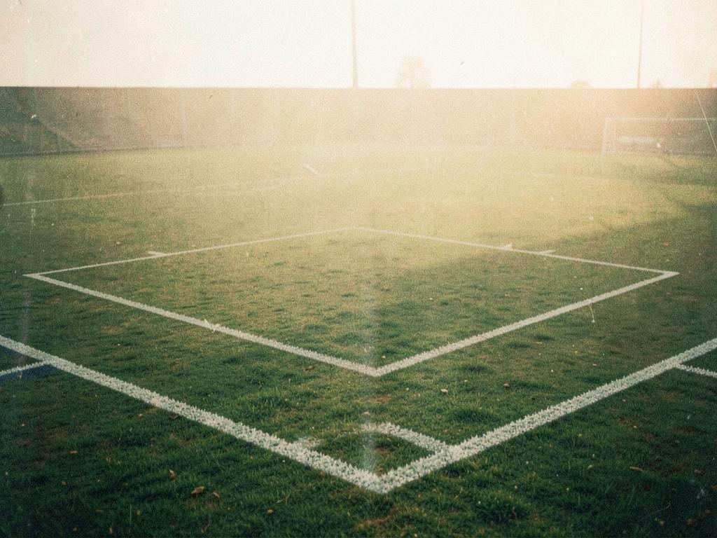 Football on the pitch